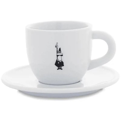 Кофейный набор Bialetti Y0TZ099 2 предмета 1 персона цвет белый - фото 31244