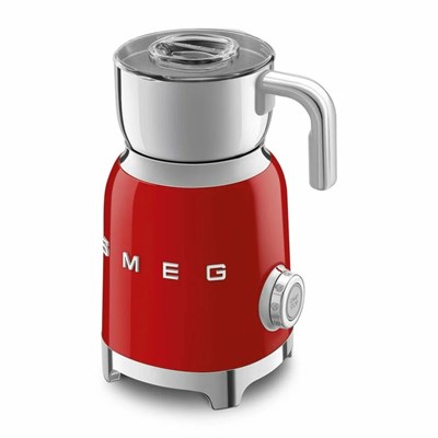 Вспениватель молока SMEG MFF11RDEU, красный, автономный, 7 режимов работы, мощность 500 Вт - фото 32795