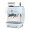 Кофемашина SMEG EGF03PBEU пастельный голубой, рожковая, эспрессо, встроенная кофемолка - фото 32703